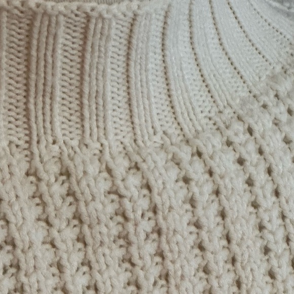 THEORY Cream Ivory Cashmere Sweater Size P XS TP Knit VALRITA Cashcotton Casual - Picture 3 of 6